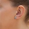 buy sterling silver crystal triple knot stud earrings 5f159b79d34fc