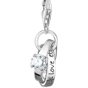 buy sterling silver cubic zirconia charm club wedding rings charm 5f17144b1a506