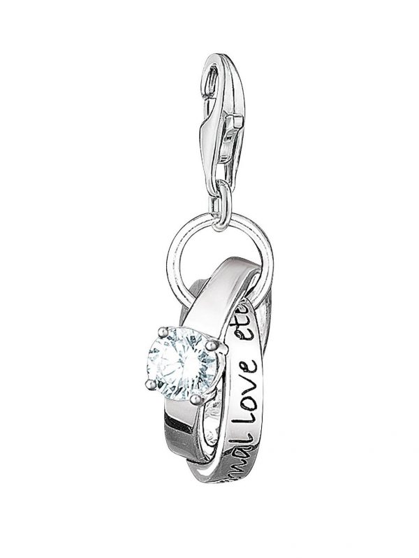 buy sterling silver cubic zirconia charm club wedding rings charm 5f17144b1a506