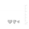 buy sterling silver cubic zirconia cluster heart stud earrings and pendant set 5f186935c5a65