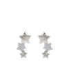 buy sterling silver cubic zirconia triple star stud earrings 5f16ede1acd56