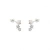 buy sterling silver cubic zirconia triple star stud earrings 5f16ede81357b
