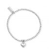 buy sterling silver cute charm puffed heart bracelet 5f183dbcc45b4