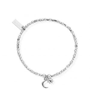 buy sterling silver dainty moon and sun bracelet 5f159b548d7cb