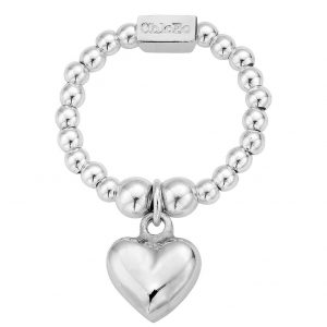 buy sterling silver mini puffed heart ring 5f1adfae2e3b6
