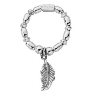 buy sterling silver mini rice feather ring 5f192025b5318