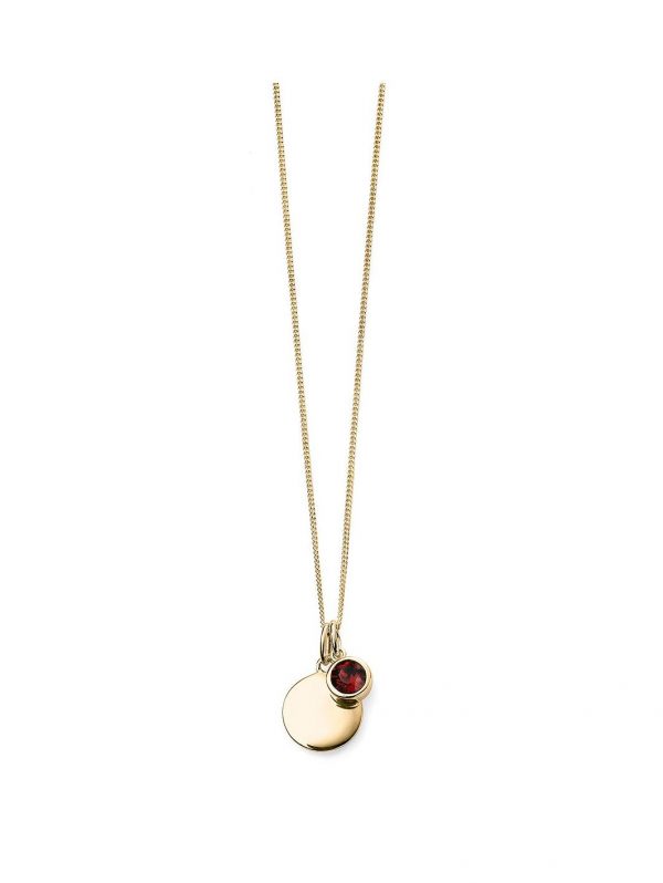 buy swarovski birthstone gold plated silver silver engravable pendant necklace 5f16ecaa70038