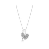 buy swarovski heart and key double pendant 5f2124356c911