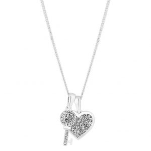 buy swarovski heart and key double pendant 5f212438a9fce