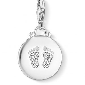 buy thomas sabo charm club silver baby footsteps charm 5f1714f8c3daf