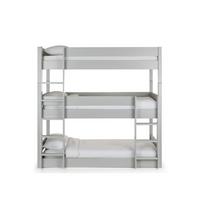 buy trio triple stacker bunk bed grey 5f1907516868a