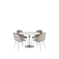 buy trumpet 116 5 cm dining table 4 penny velvet chairs 5f1a6748d143d