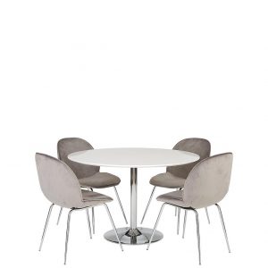 buy trumpet 116 5 cm dining table 4 penny velvet chairs 5f1a67a5e4850