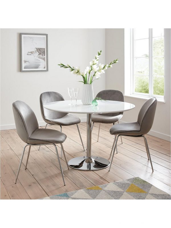 buy trumpet 116 5 cm dining table 4 penny velvet chairs 5f1a67a920dcd