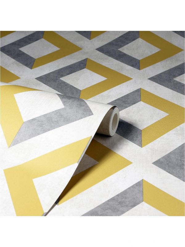 buy urban geo metallic wallpaper 5f1fc0df39390