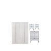 buy versailles part assembled 4 piece package 4 door wardrobe 5 drawer chest and 2 bedside chests 5f17bc992bceb