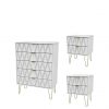 buy versailles ready assembled 3 piece package 5 drawer chest and 2 bedside chests 5f17bdab2451b