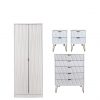 buy versailles ready assembled 4 piece package 2 door wardrobe 5 drawer chest and 2 bedside chests 5f17bc676716c
