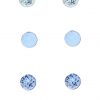 buy x3 swarovski stud earring set blue 5f22f833ed861