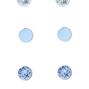 buy x3 swarovski stud earring set blue 5f22f833ed861