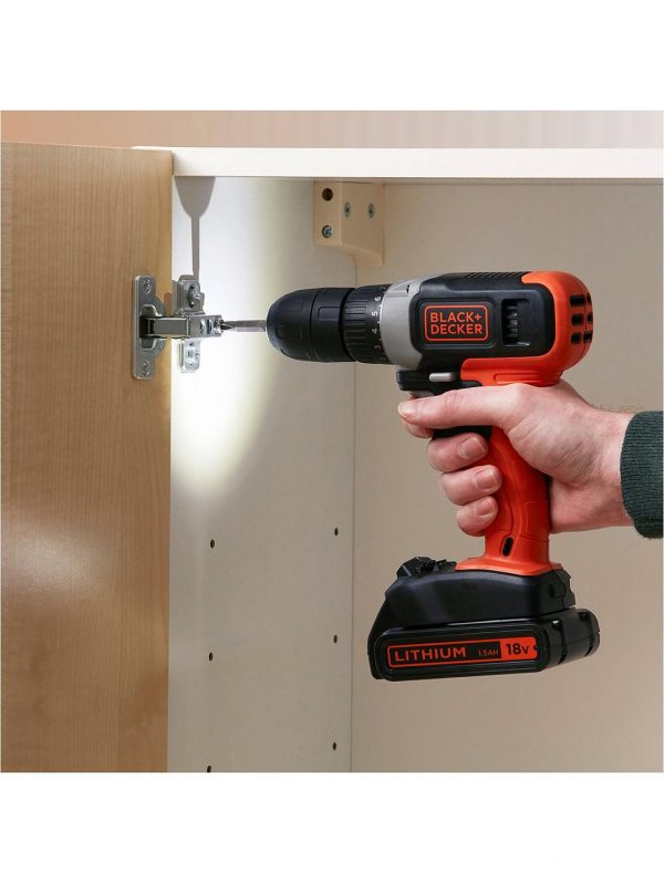 selling 18v lithium ion cordless drill drive with 2 batteries 165 accessories with kitbox 5f057bf66dbea