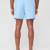 selling 3 stripe swim shorts blue 5f01886f6f4c1