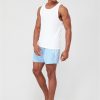 selling 3 stripe swim shorts blue 5f01887055260