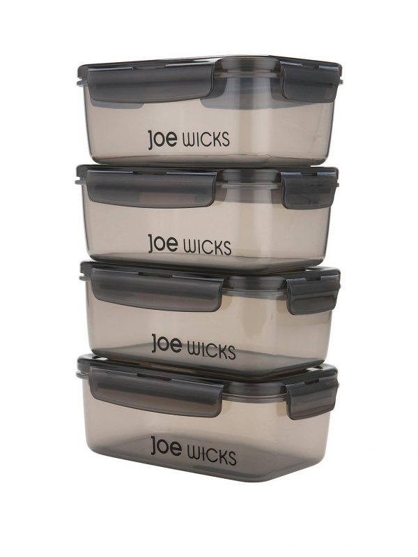 selling 4 piece rectangular container set grey 5f043192531d9