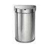 selling 45 litre single compartment semi round sensor bin brushed stainless steel 5f04317b0ddbe