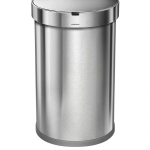 selling 45 litre single compartment semi round sensor bin brushed stainless steel 5f043181af434