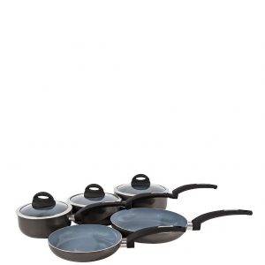 selling 5 piece ceramic coated saucepan set 5f05b30943913