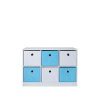 selling 6 cube storage unit blue white 5f04123e05b9c