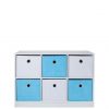 selling 6 cube storage unit blue white 5f04124472f23