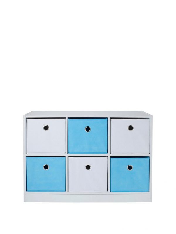 selling 6 cube storage unit blue white 5f04124472f23