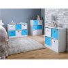 selling 6 cube storage unit blue white 5f0412453bfa5