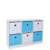 selling 6 cube storage unit blue white 5f04124614be9