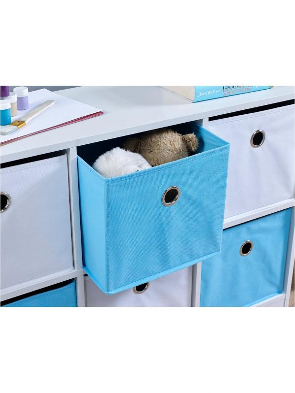 selling 6 cube storage unit blue white 5f041246e6d82