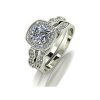 selling 9ct gold 1 75ct equivalent total cushion cut ring set 5efc64804570e