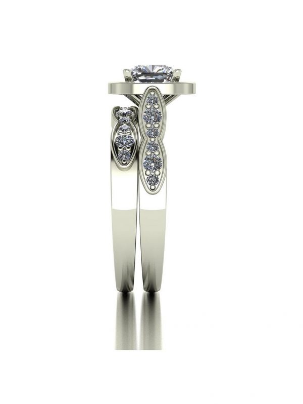 selling 9ct gold 1 75ct equivalent total cushion cut ring set 5efc648598b13