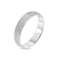 selling 9ct white gold diamond cut sparkle 4mm d shape wedding band 5efc648bf3831