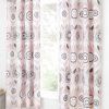 selling annika retro bloom eyelet curtains blush pink 5f01933bdee1e