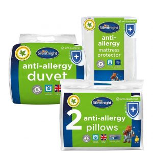 selling anti allergy double bedding bundle contains 2 pillows mattress protector and 10 5 tog duvet 5efef39db4c28