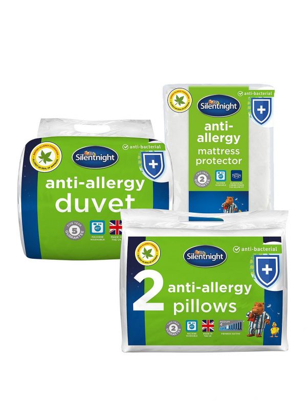 selling anti allergy double bedding bundle contains 2 pillows mattress protector and 10 5 tog duvet 5efef39db4c28