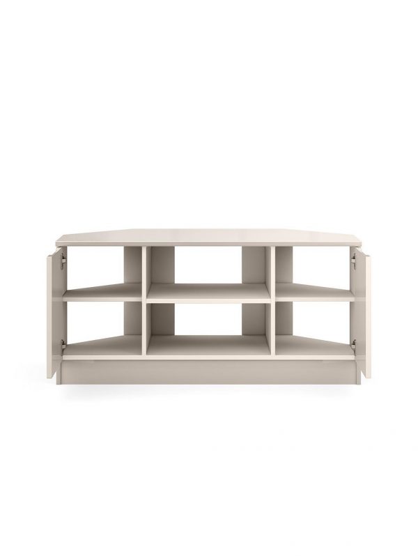 selling bilbao ready assembled 2 door high gloss corner tv unit cashmere fits up to 46 inch tv 5f1c0b423a5a4