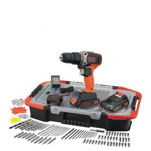 selling black decker 18v lithium ion combi hammer drill with 2 batteries 165 accessories with kitbox 5f057be42ba80