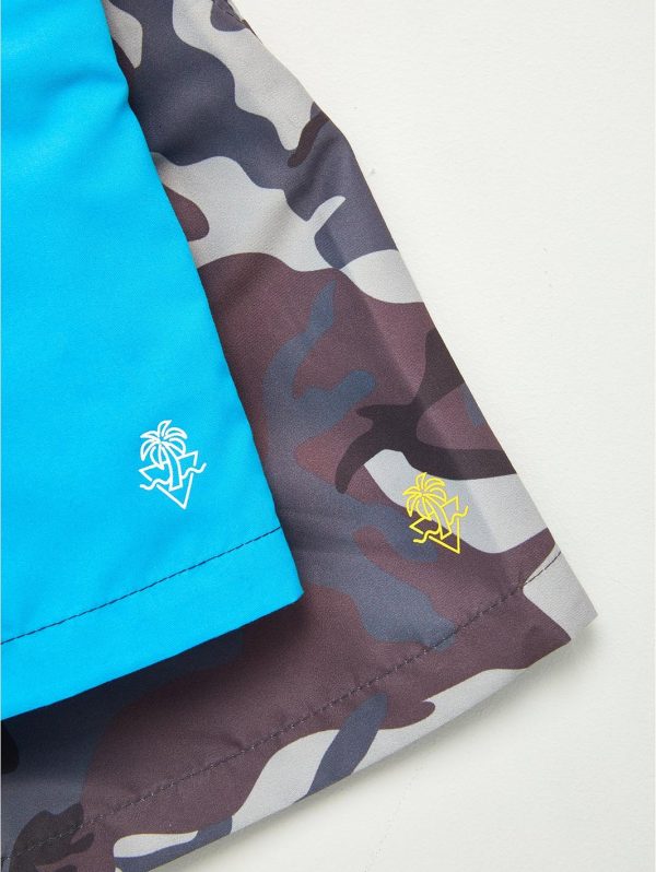 selling boys 2 pack swim shorts camo colour block 5f081e5255c07