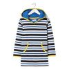 selling boys stripe hooded towelling top navy 5f042a44e5732