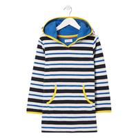 selling boys stripe hooded towelling top navy 5f042a44e5732