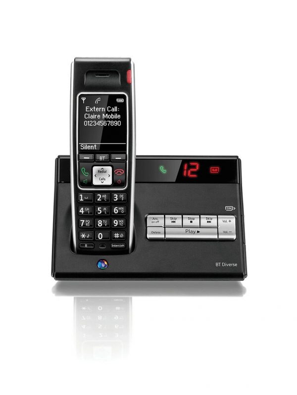 selling bt diverse 7450 plus single dect phone with answer machine black 5efc1d3605306