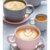 selling cafe concept set of 2 cappuccino mugs pink 5efc573e39146